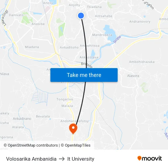 Volosarika Ambanidia to It University map