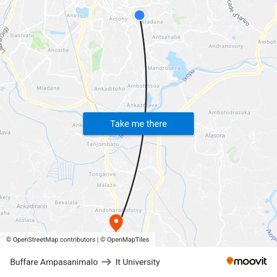 Buffare Ampasanimalo to It University map