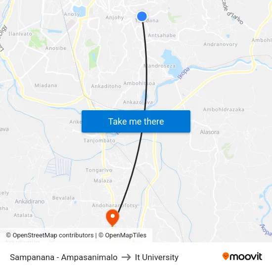 Sampanana - Ampasanimalo to It University map