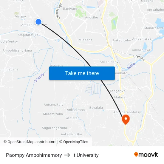 Paompy Ambohimamory to It University map