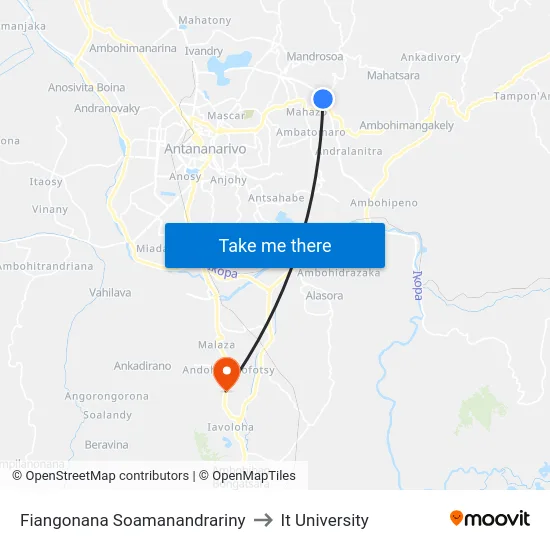 Fiangonana Soamanandrariny to It University map