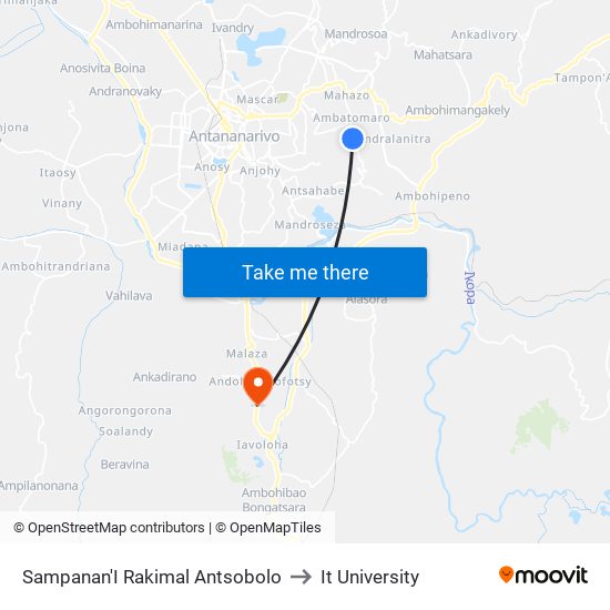 Sampanan'I Rakimal Antsobolo to It University map