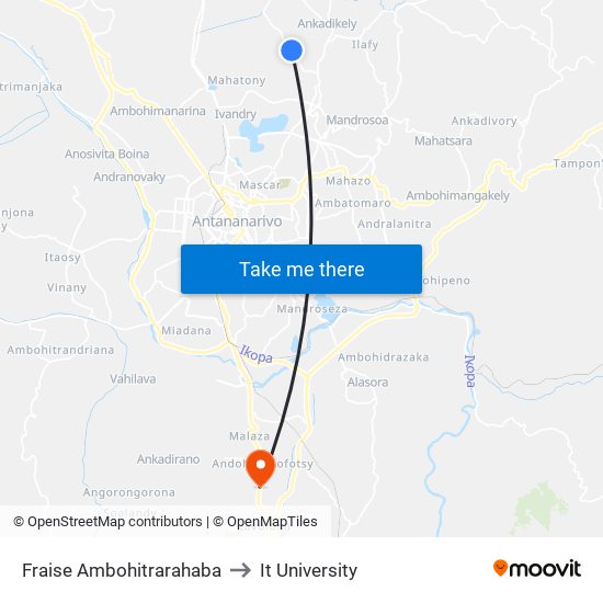 Fraise Ambohitrarahaba to It University map