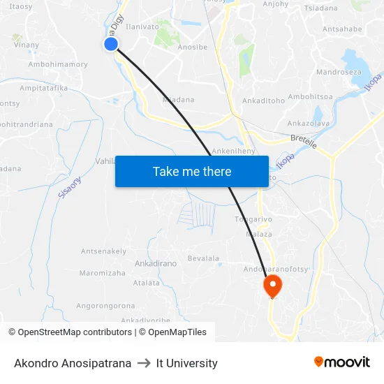 Akondro Anosipatrana to It University map