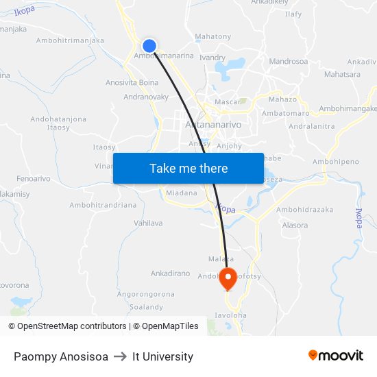 Paompy Anosisoa to It University map