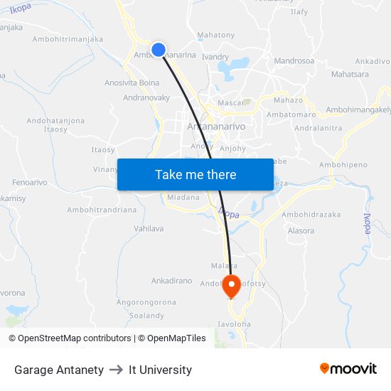 Garage Antanety to It University map