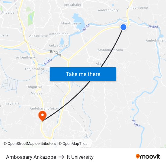 Amboasary Ankazobe to It University map