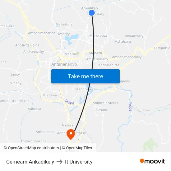 Cemeam Ankadikely to It University map