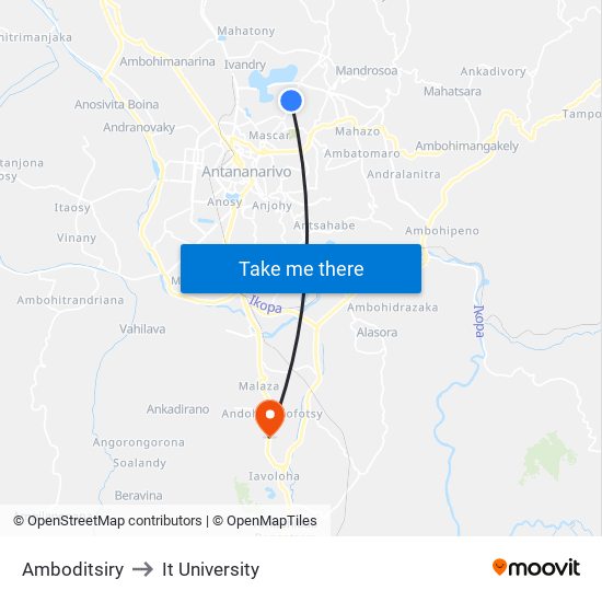 Amboditsiry to It University map