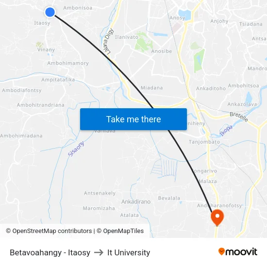 Betavoahangy - Itaosy to It University map