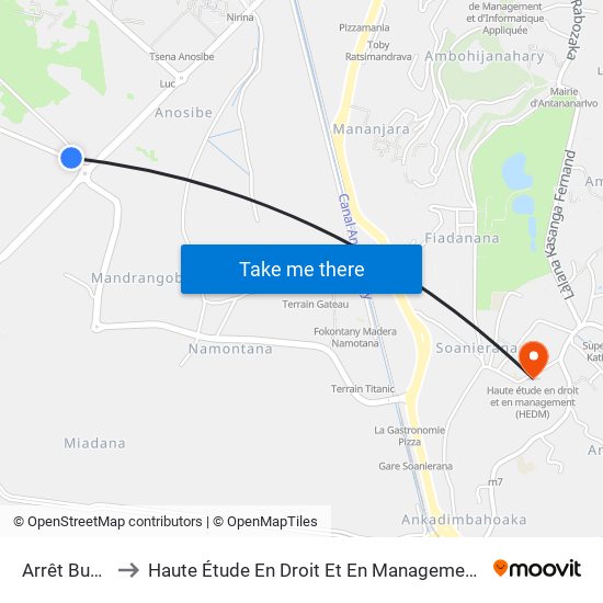 Arrêt Bus 13 to Haute Étude En Droit Et En Management (Hedm) map