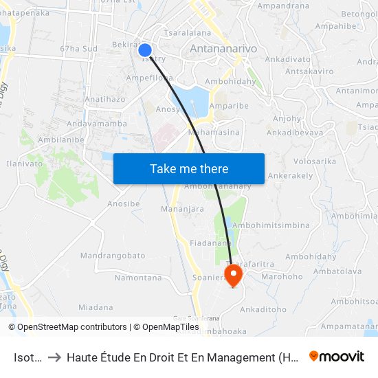 Isotry to Haute Étude En Droit Et En Management (Hedm) map