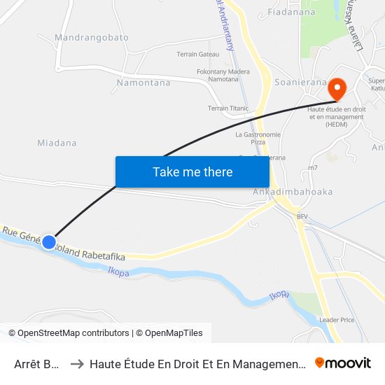 Arrêt Bus 3 to Haute Étude En Droit Et En Management (Hedm) map