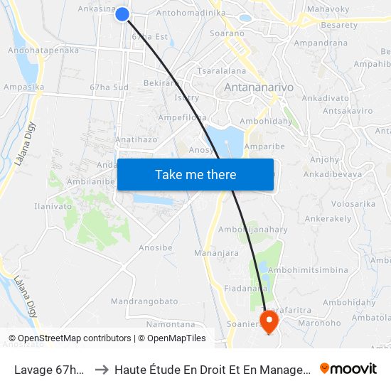 Lavage 67ha Nord to Haute Étude En Droit Et En Management (Hedm) map