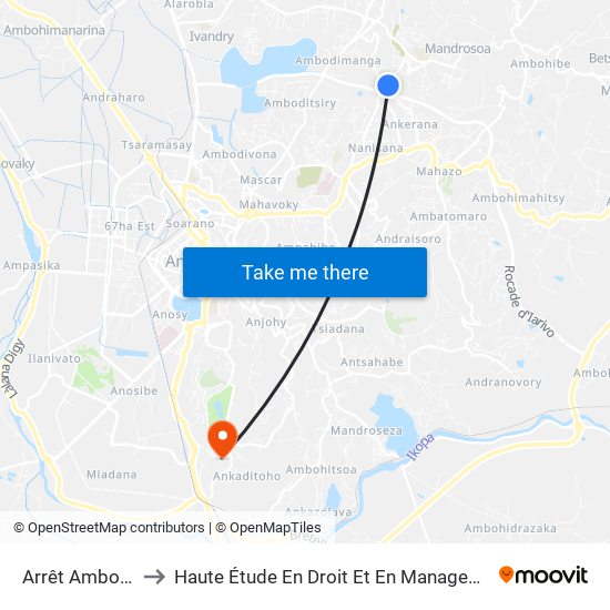 Arrêt Ambohikely to Haute Étude En Droit Et En Management (Hedm) map