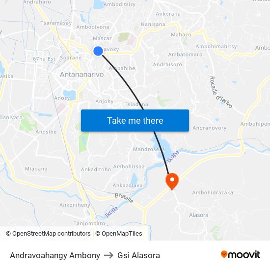 Andravoahangy Ambony to Gsi Alasora map