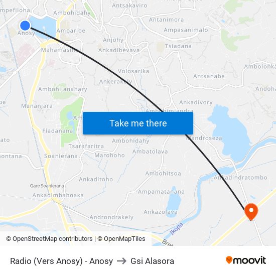 Radio (Vers Anosy) - Anosy to Gsi Alasora map