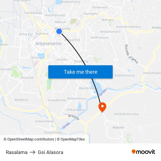 Rasalama to Gsi Alasora map