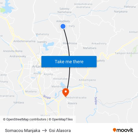 Somacou Manjaka to Gsi Alasora map