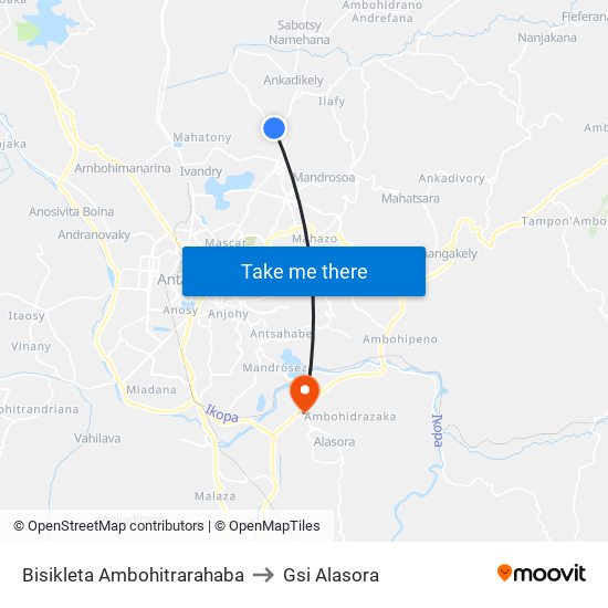 Bisikleta Ambohitrarahaba to Gsi Alasora map