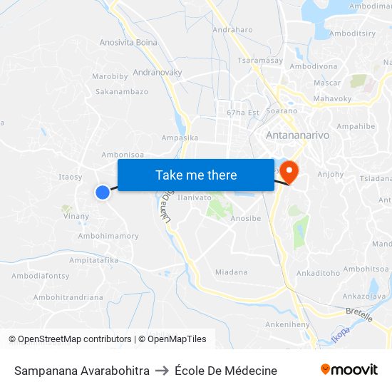 Sampanana Avarabohitra to École De Médecine map