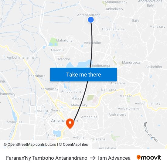 Faranan'Ny Tamboho Antanandrano to Ism Advancea map