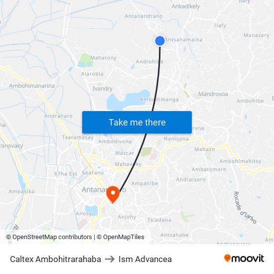 Caltex Ambohitrarahaba to Ism Advancea map