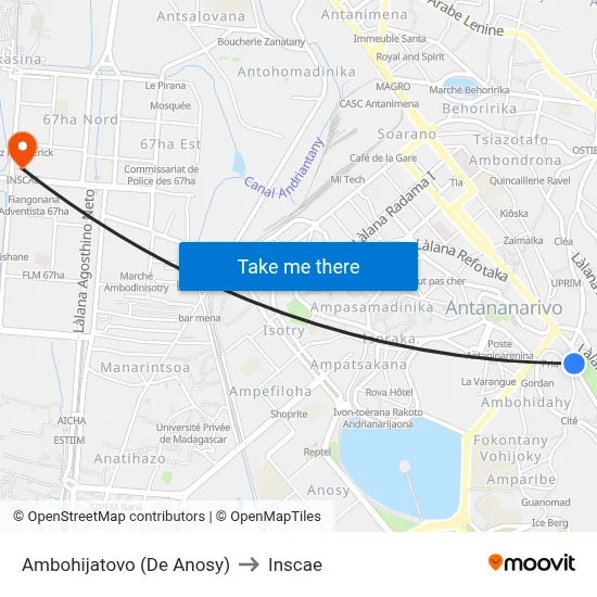 Ambohijatovo (De Anosy) to Inscae map
