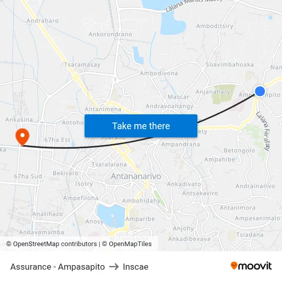 Assurance - Ampasapito to Inscae map