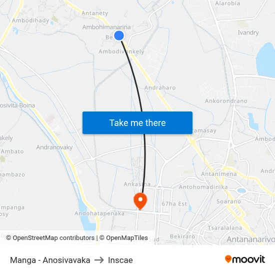Manga - Anosivavaka to Inscae map