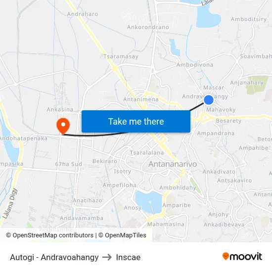 Autogi - Andravoahangy to Inscae map