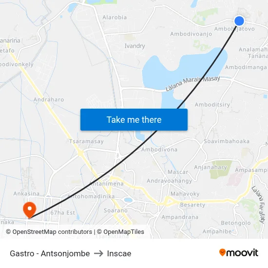 Gastro - Antsonjombe to Inscae map