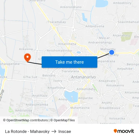 La Rotonde - Mahavoky to Inscae map