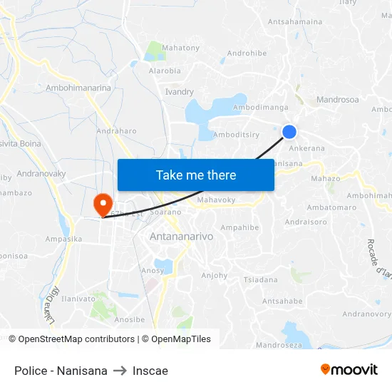 Police - Nanisana to Inscae map