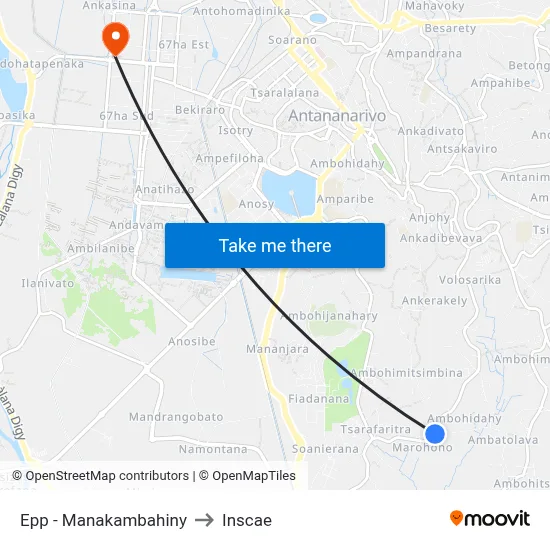 Epp - Manakambahiny to Inscae map