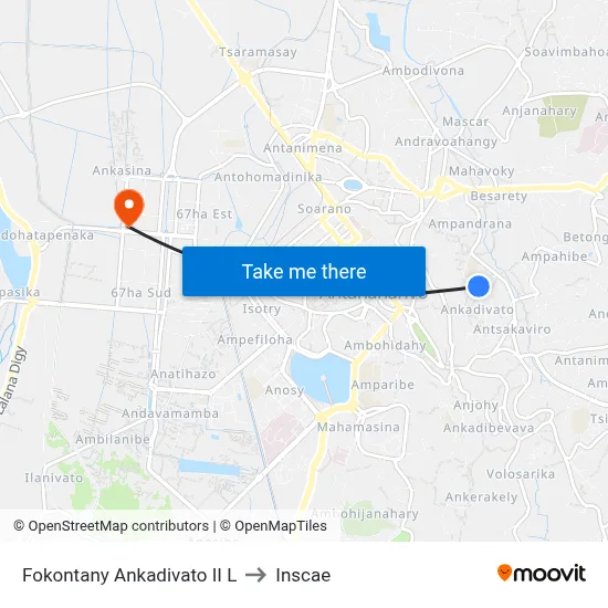Fokontany Ankadivato II L to Inscae map