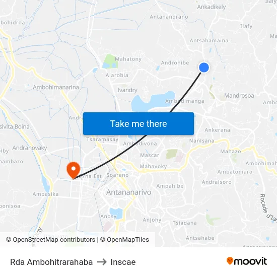 Rda Ambohitrarahaba to Inscae map
