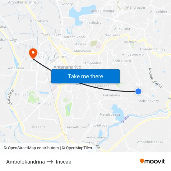 Ambolokandrina to Inscae map