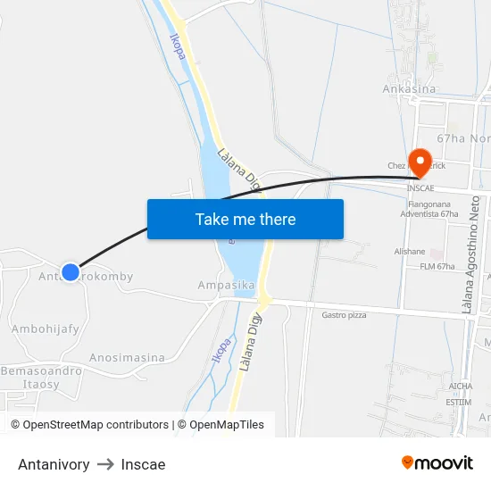 Antanivory to Inscae map