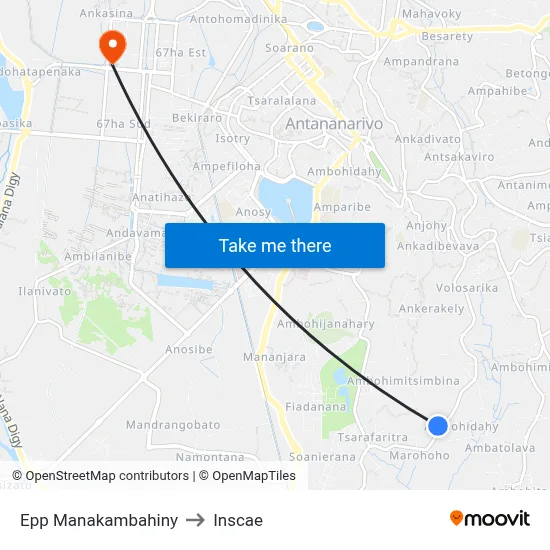 Epp Manakambahiny to Inscae map