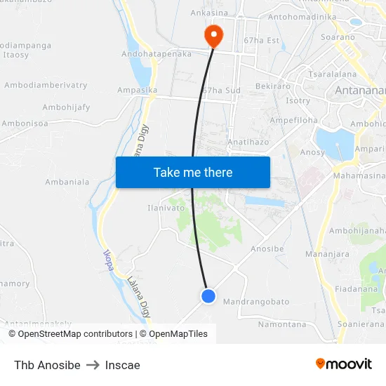 Thb Anosibe to Inscae map