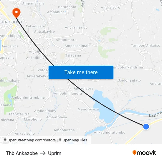 Thb Ankazobe to Uprim map
