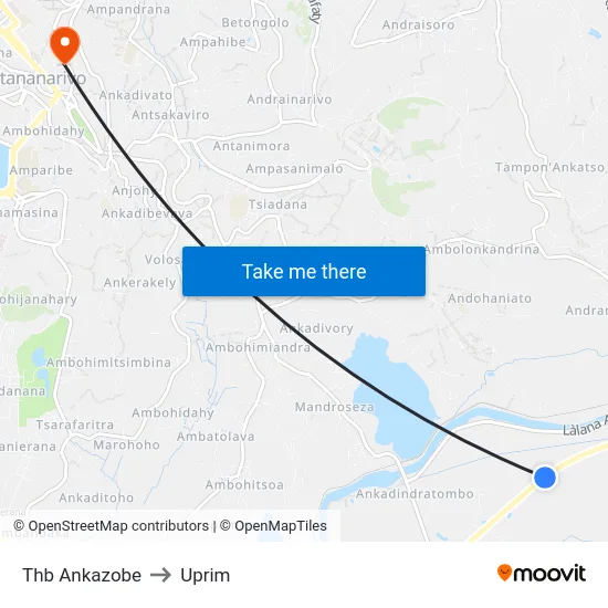 Thb Ankazobe to Uprim map