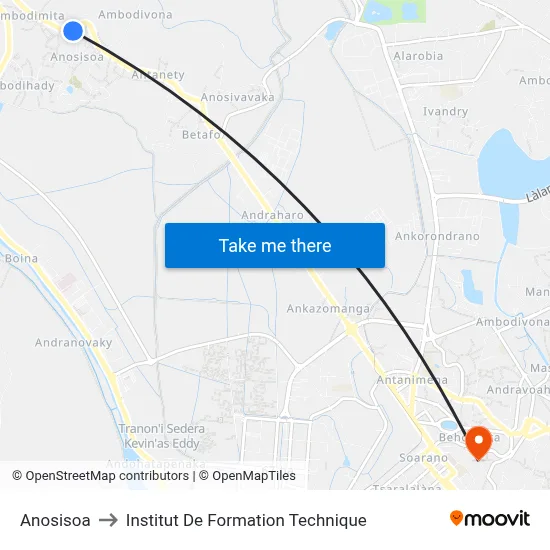 Anosisoa to Institut De Formation Technique map