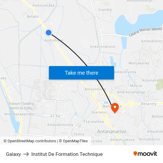 Galaxy to Institut De Formation Technique map