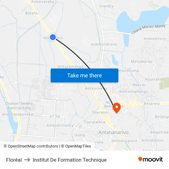 Floréal to Institut De Formation Technique map