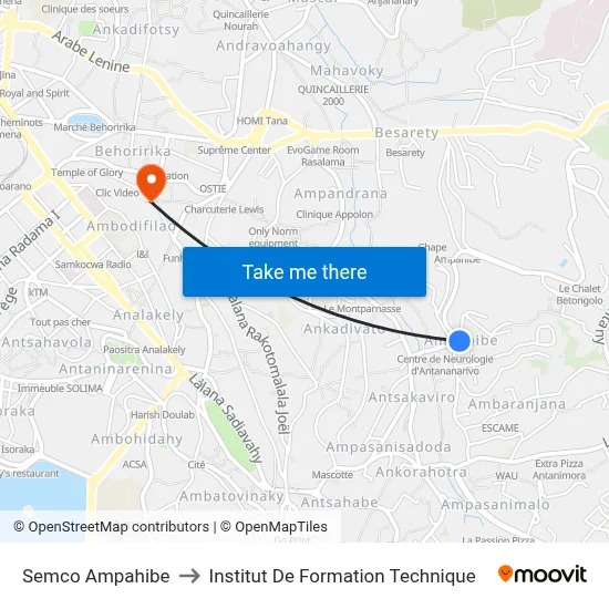 Semco Ampahibe to Institut De Formation Technique map