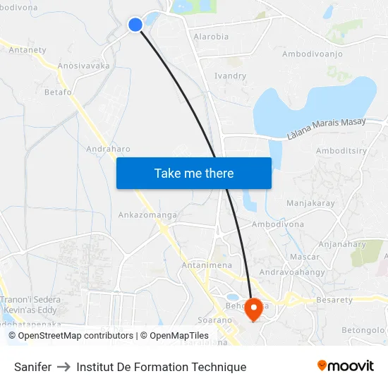 Sanifer to Institut De Formation Technique map