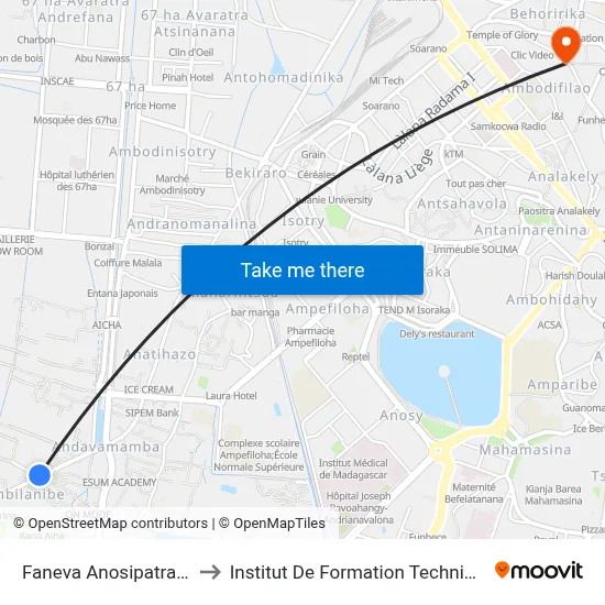 Faneva Anosipatrana to Institut De Formation Technique map