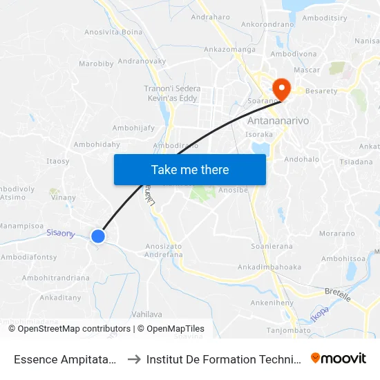 Essence Ampitatafika to Institut De Formation Technique map